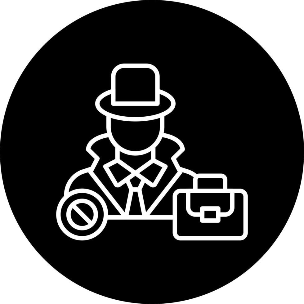 Hidden Job Vector Icon Style