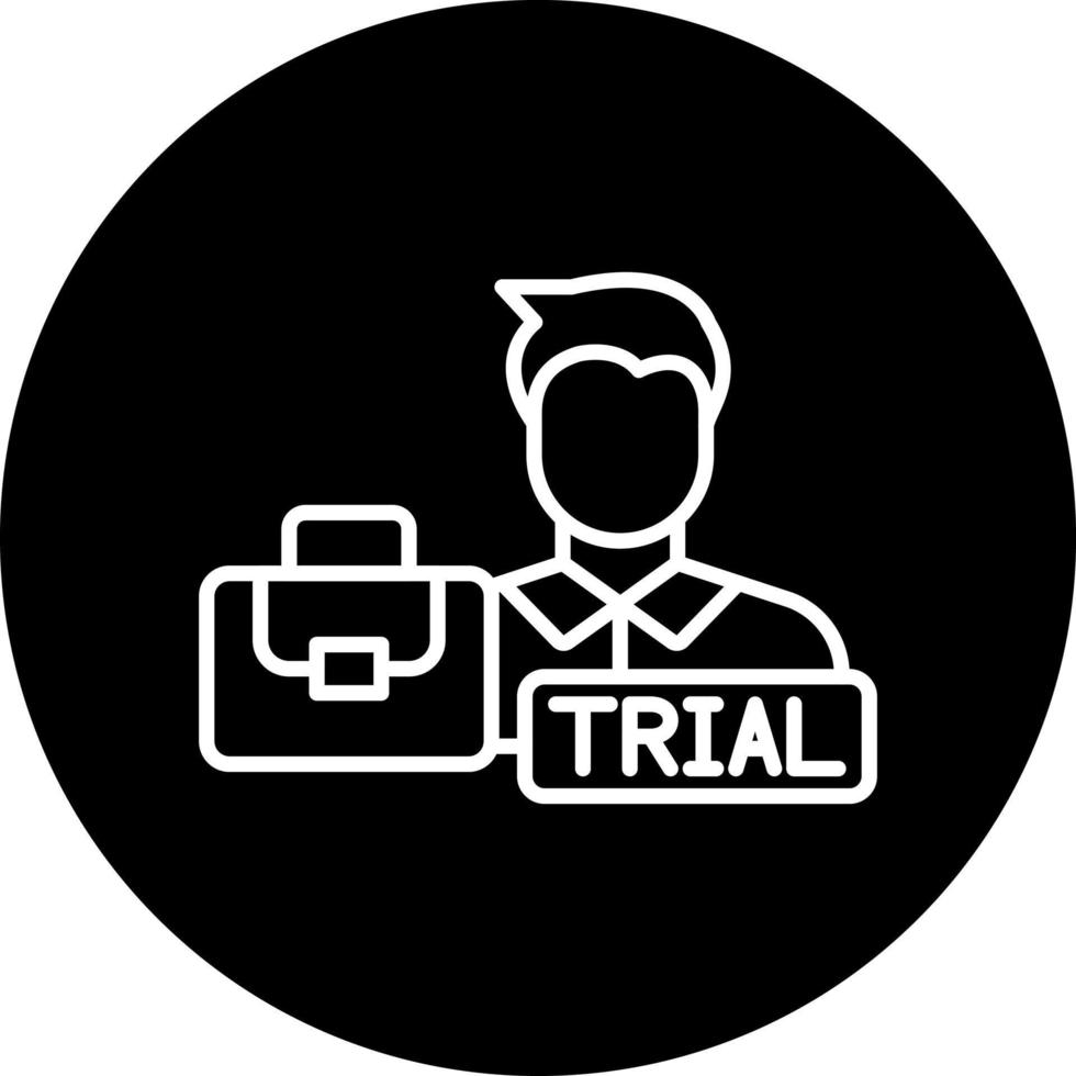 Job Trial Vector Icon Style
