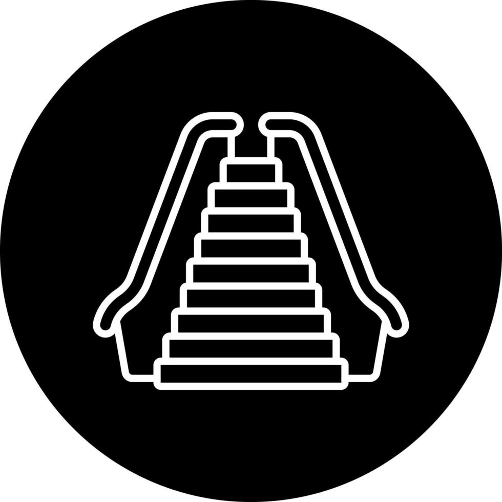 Escalator Vector Icon Style