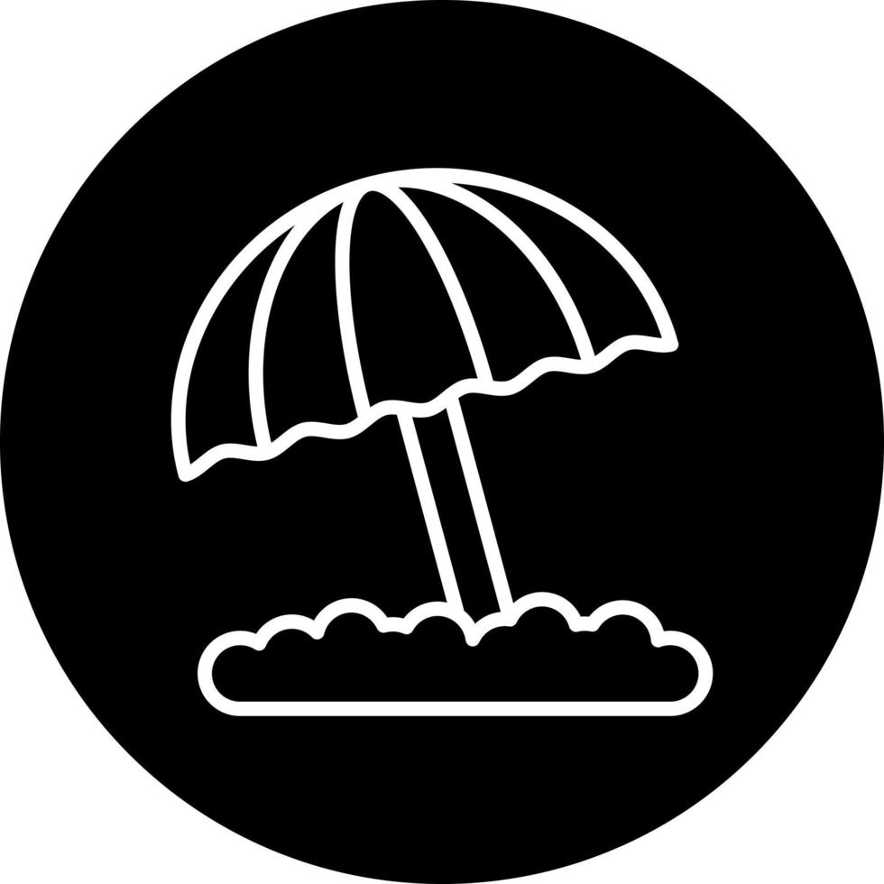 Beach Umbrella Vector Icon Style