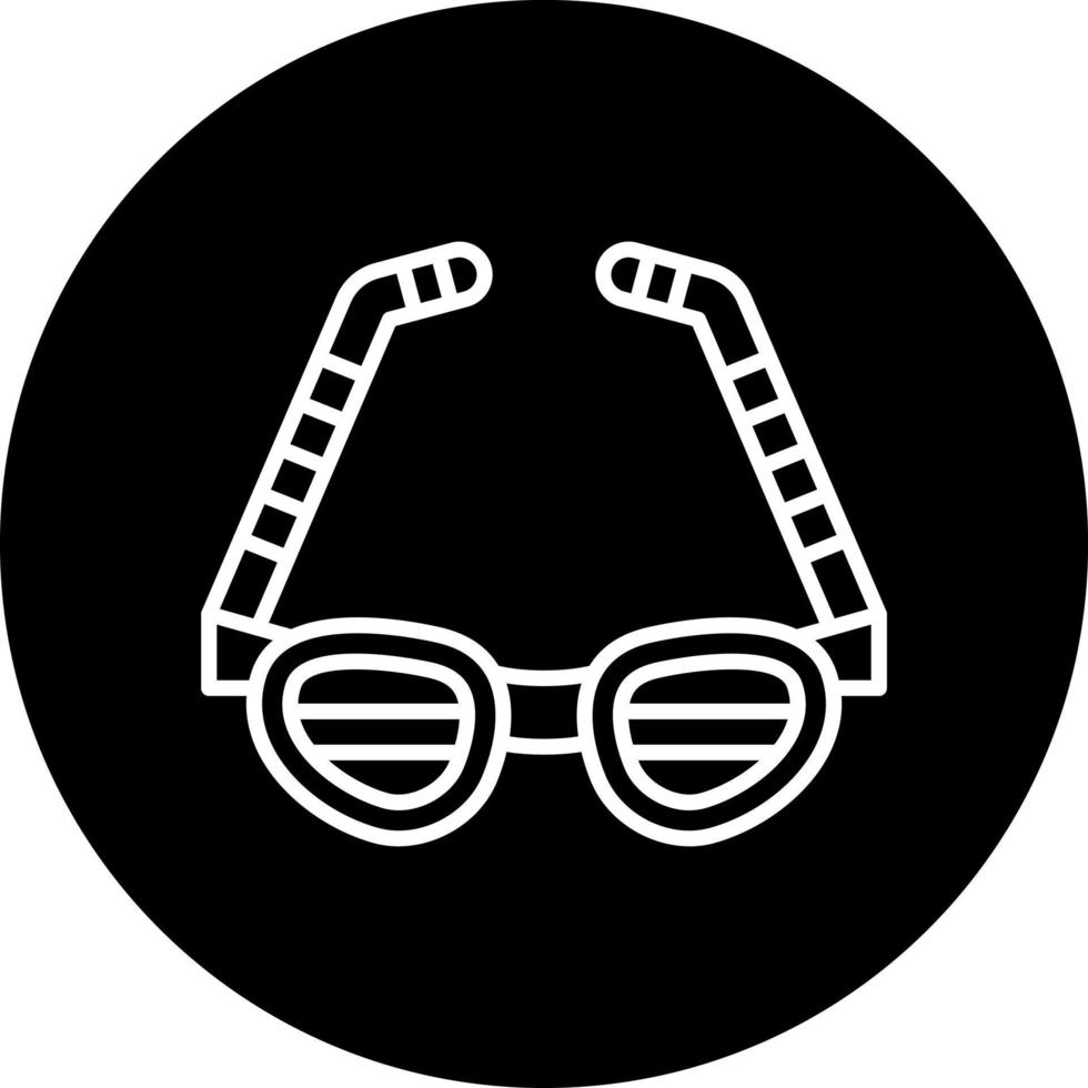 fiesta lentes vector icono estilo