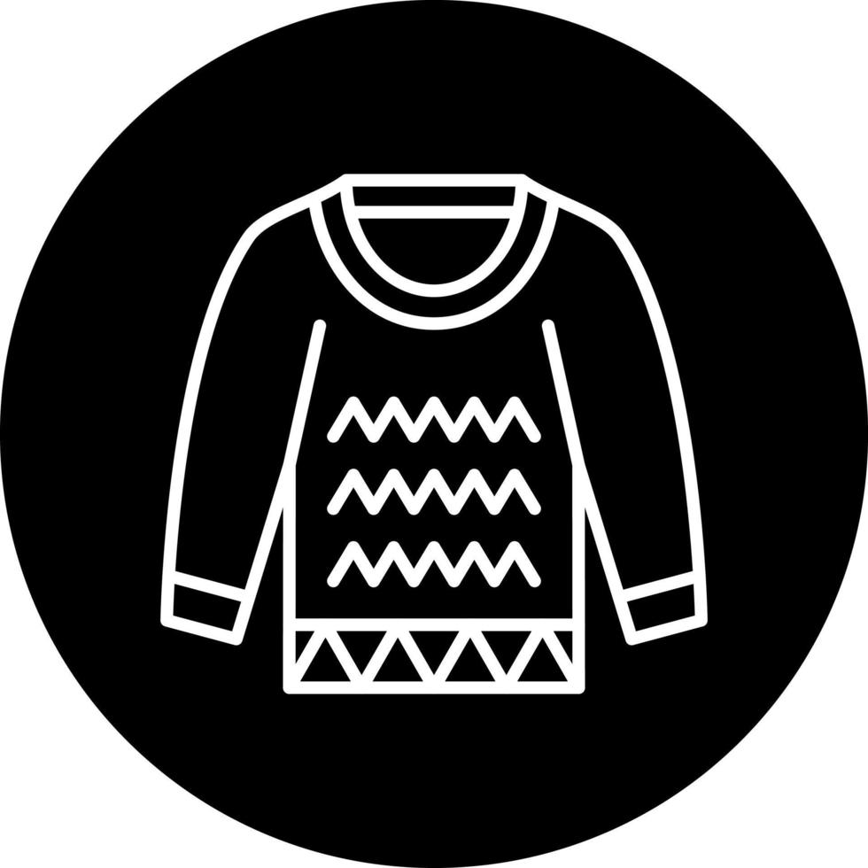 suéter vector icono estilo