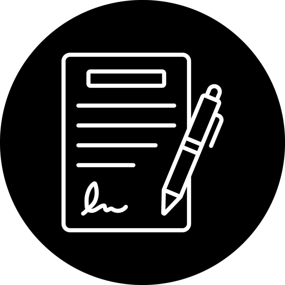 Contract Agreement Vector Icon Style