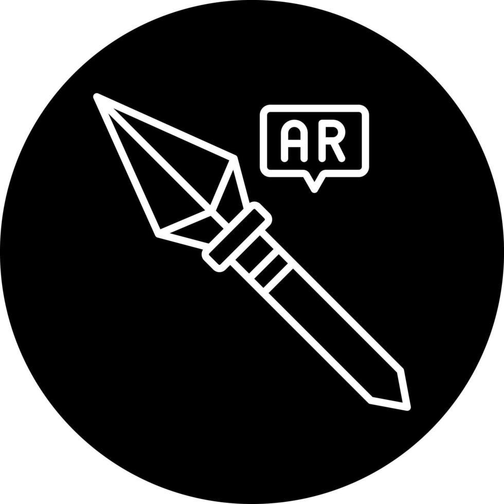 Ar Spear Throwing Vector Icon Style