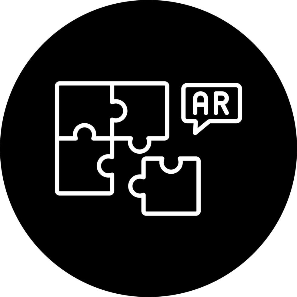 Arkansas rompecabezas vector icono estilo