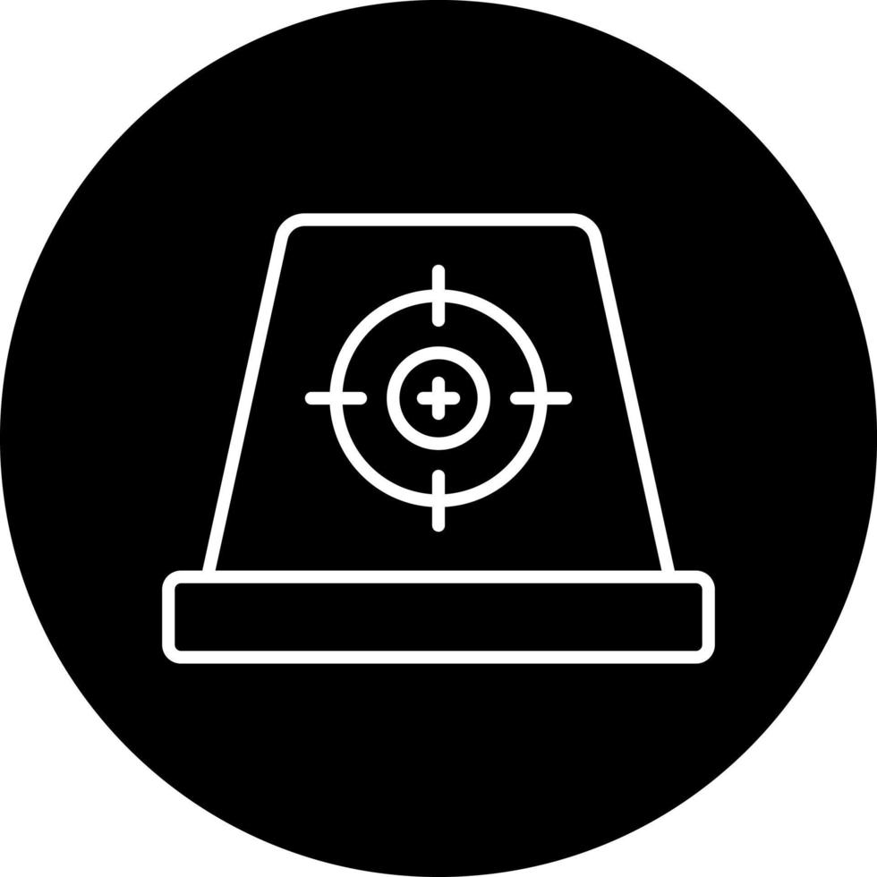 Red Dot Sight Vector Icon Style