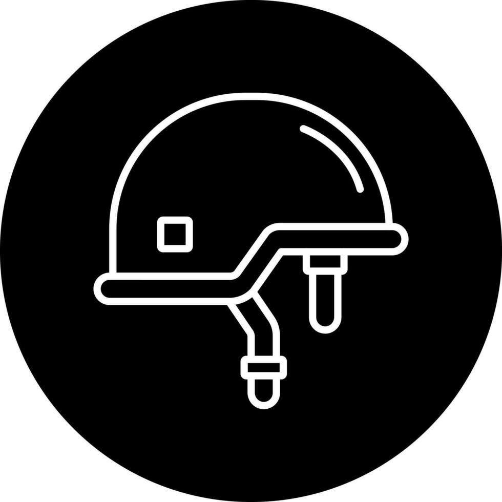 Soldier Helmet Vector Icon Style