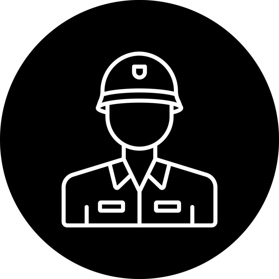 Army Soldier Vector Icon Style