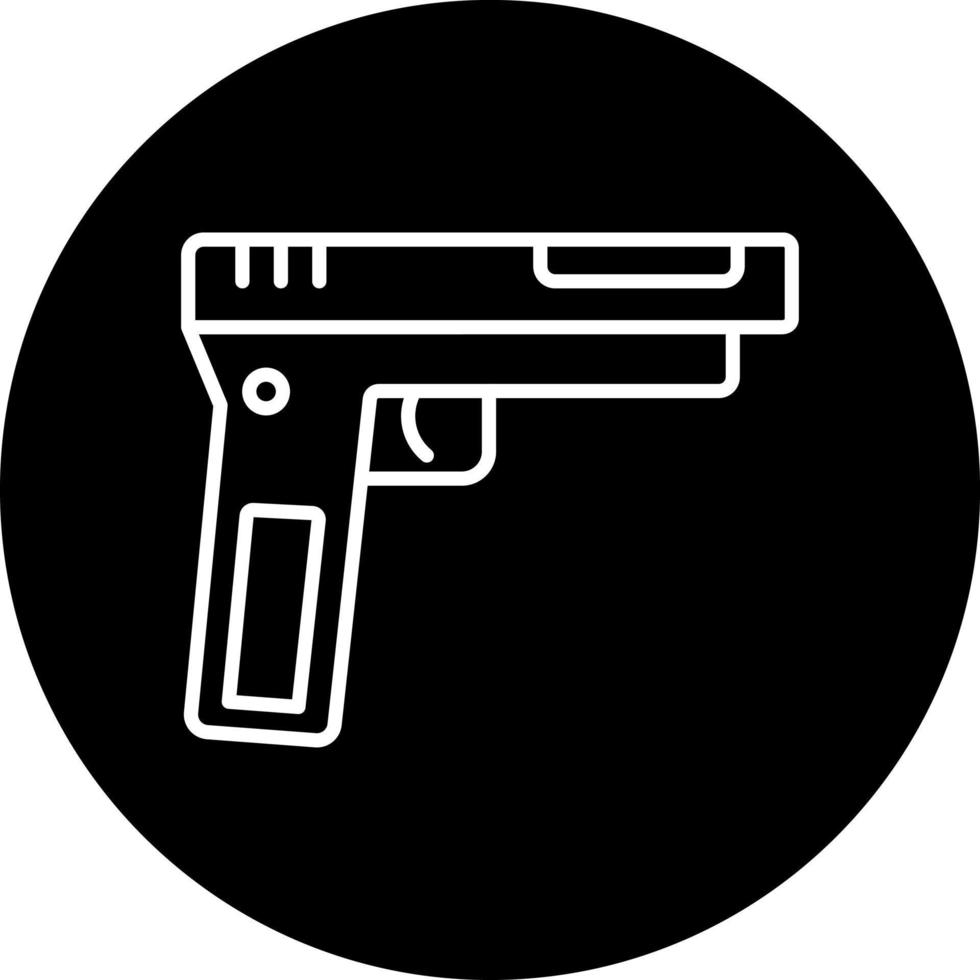 Ejército pistola vector icono estilo