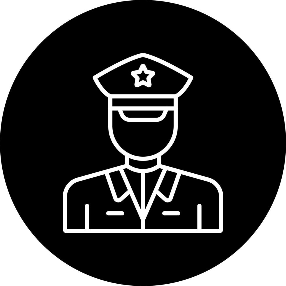 Army Captain Vector Icon Style