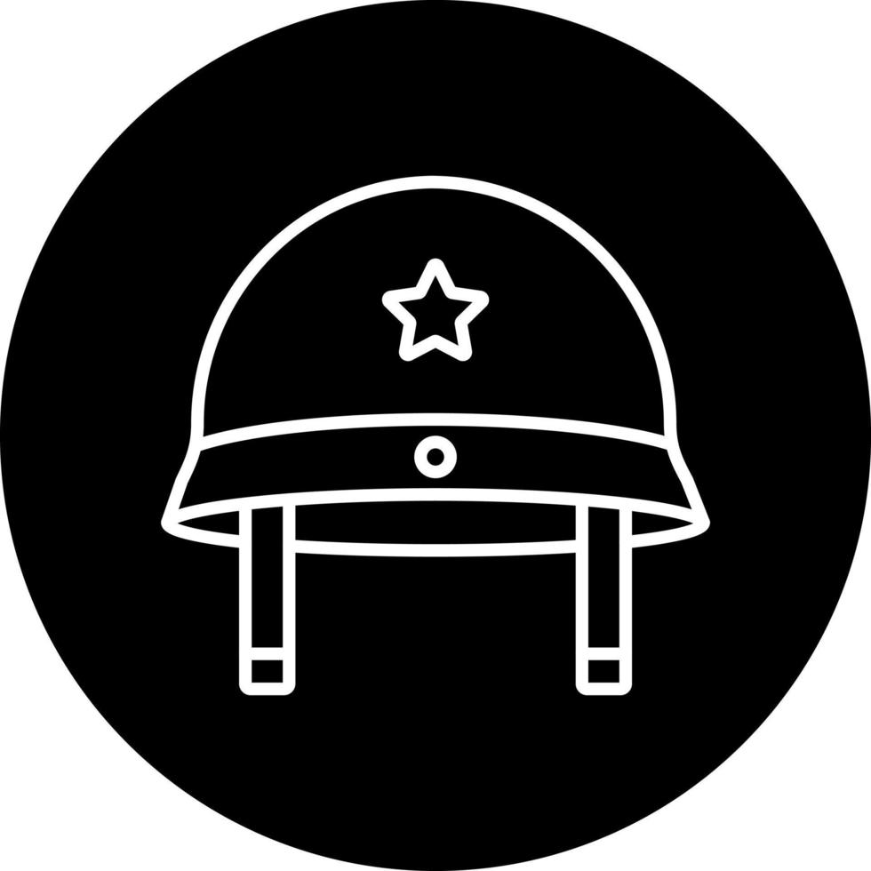 militar sombrero vector icono estilo