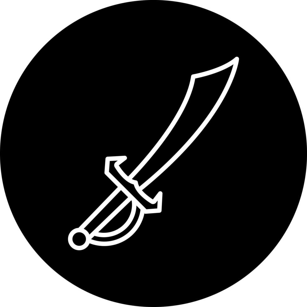 Pirate Knife Vector Icon Style