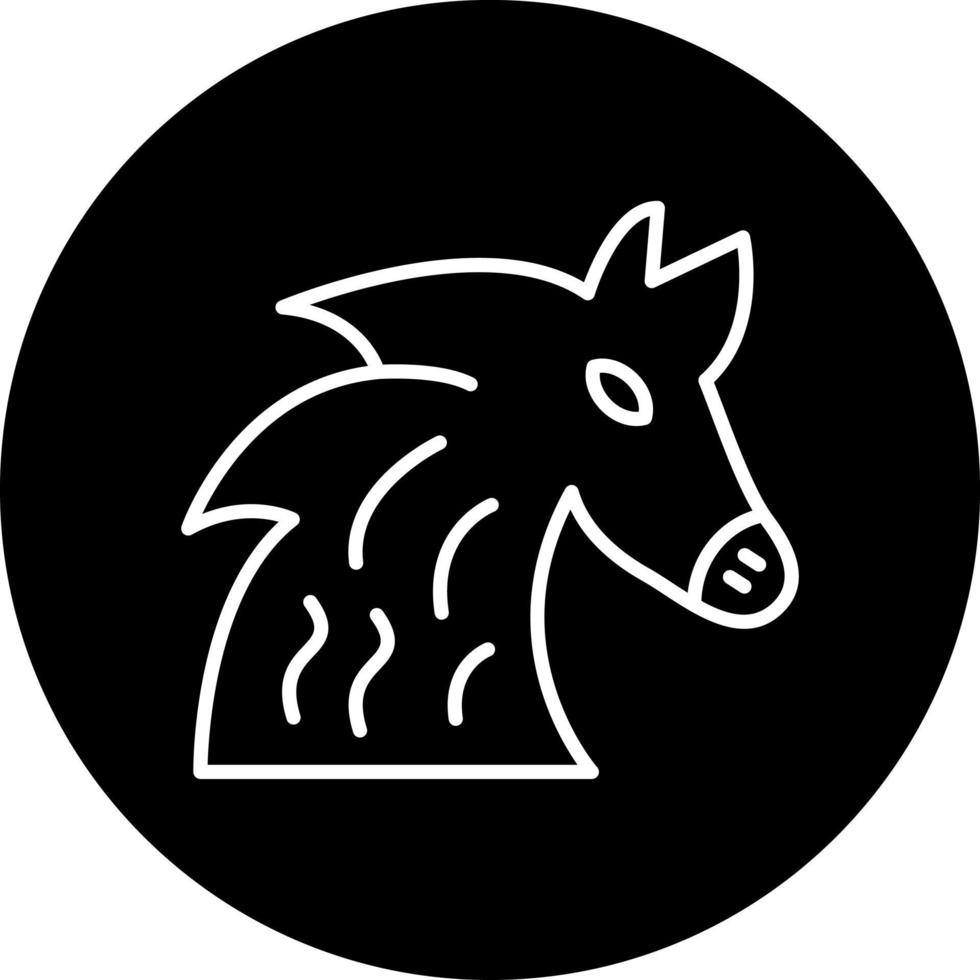 caballo vector icono estilo