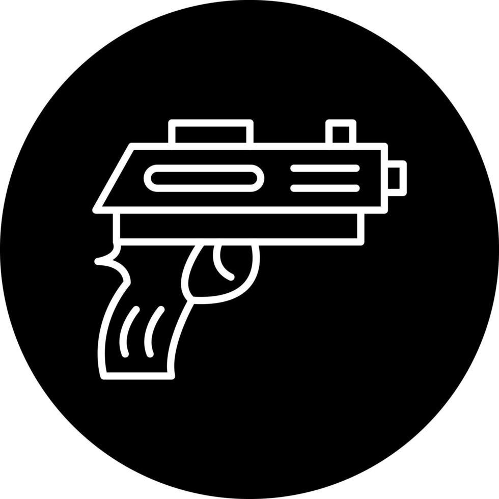 pistola vector icono estilo