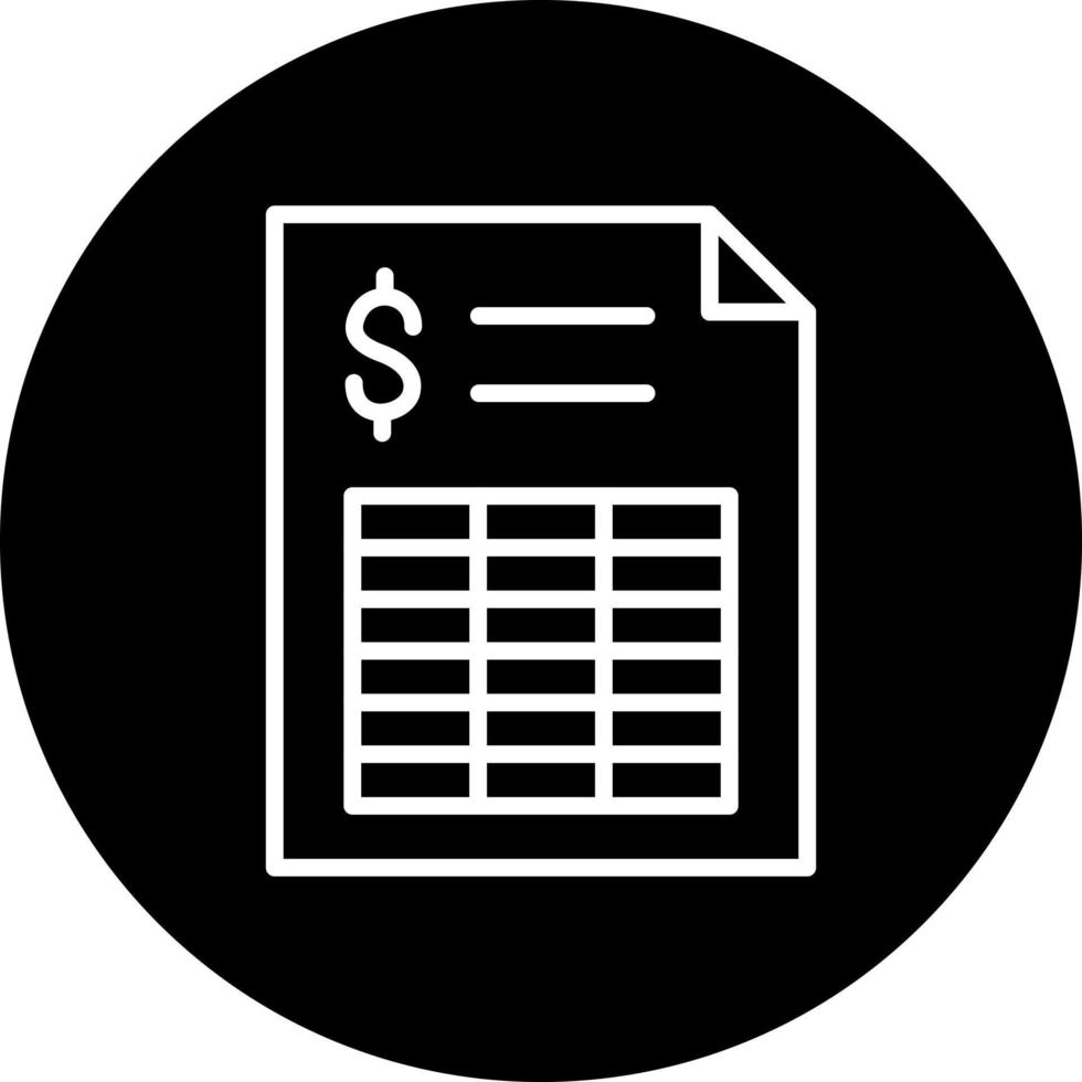 Spreadsheet Vector Icon Style