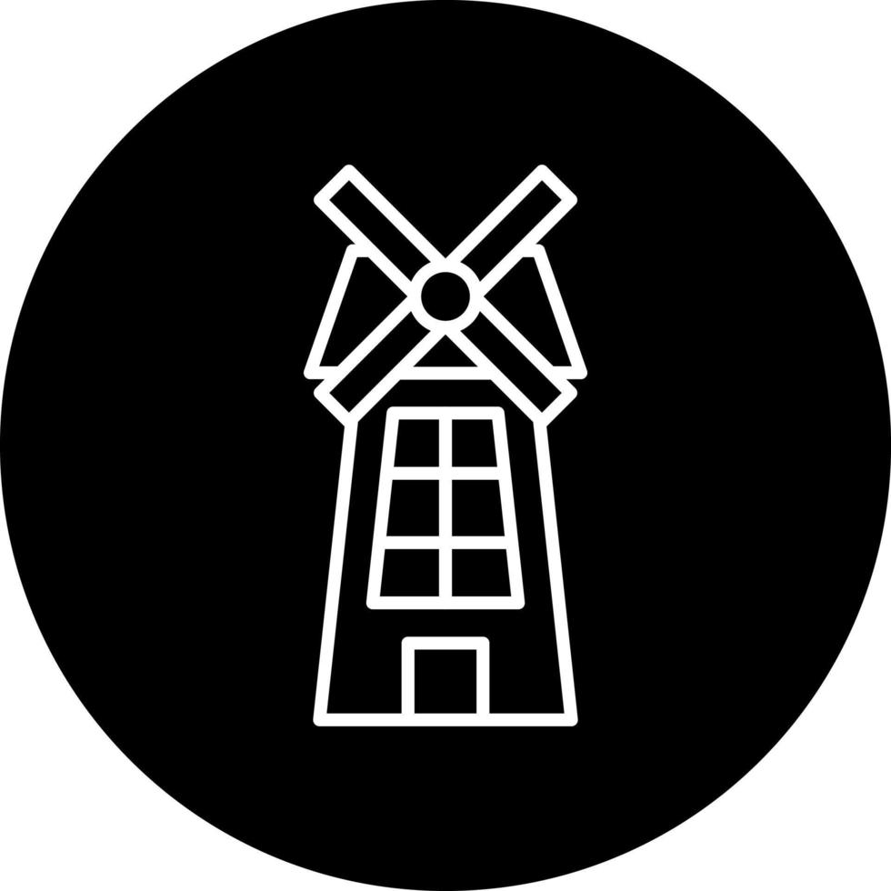 Windmill Vector Icon Style