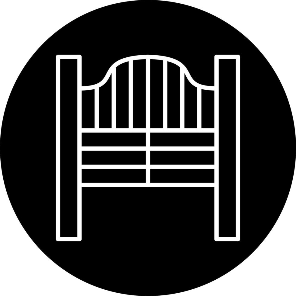 Saloon Gate Vector Icon Style