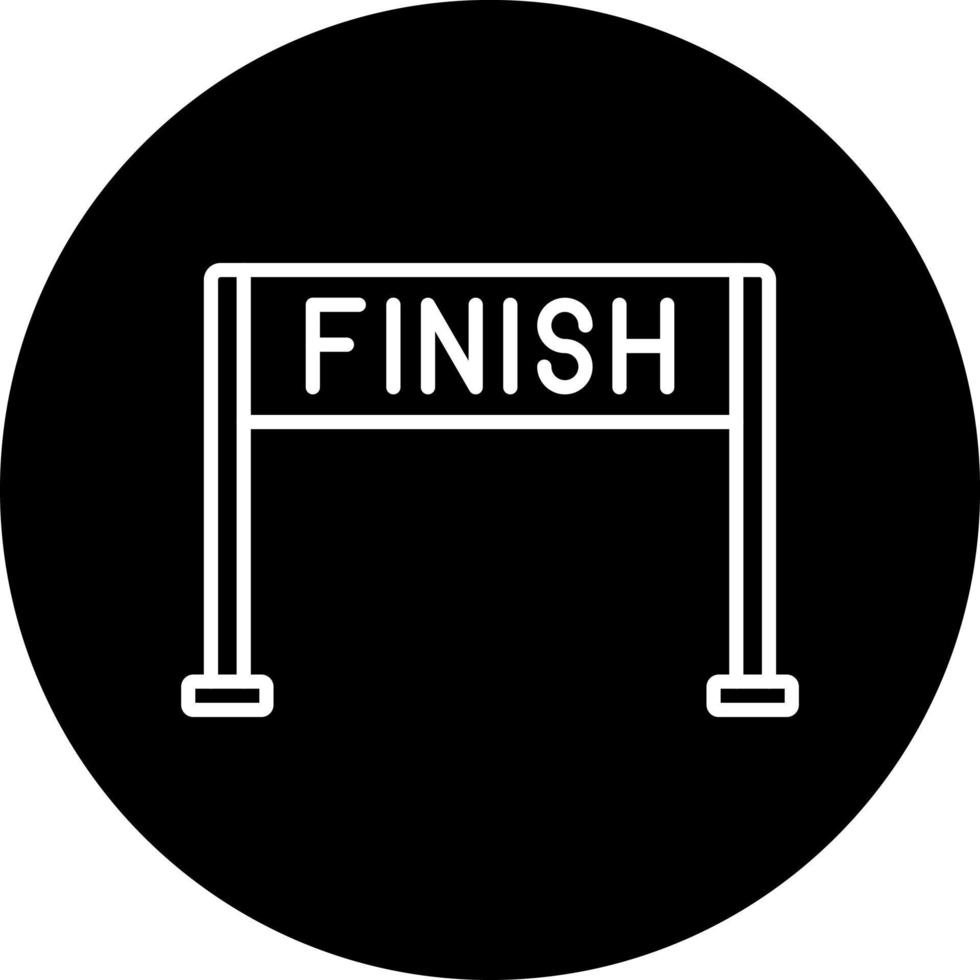 Finish Line Vector Icon Style