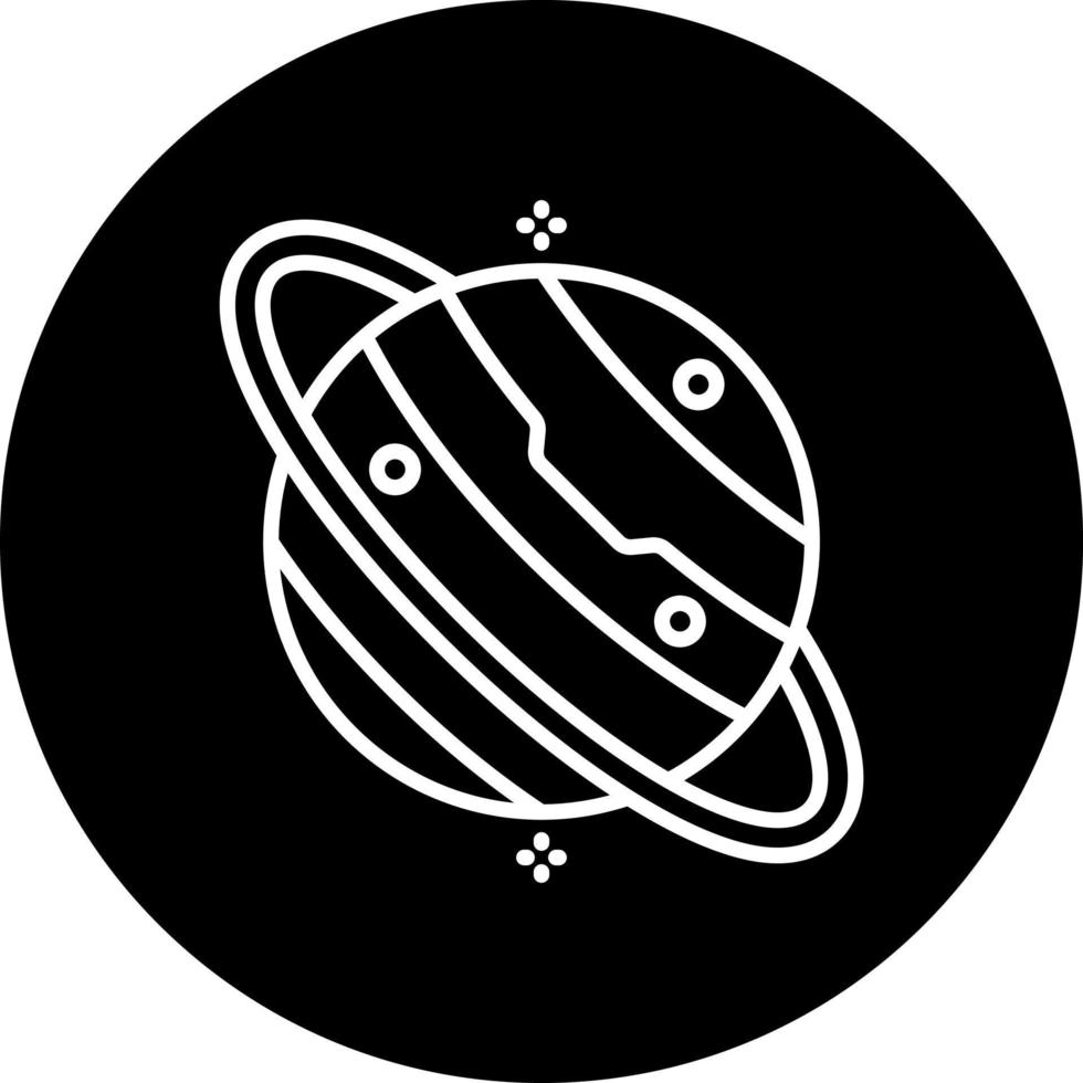 Urano vector icono estilo