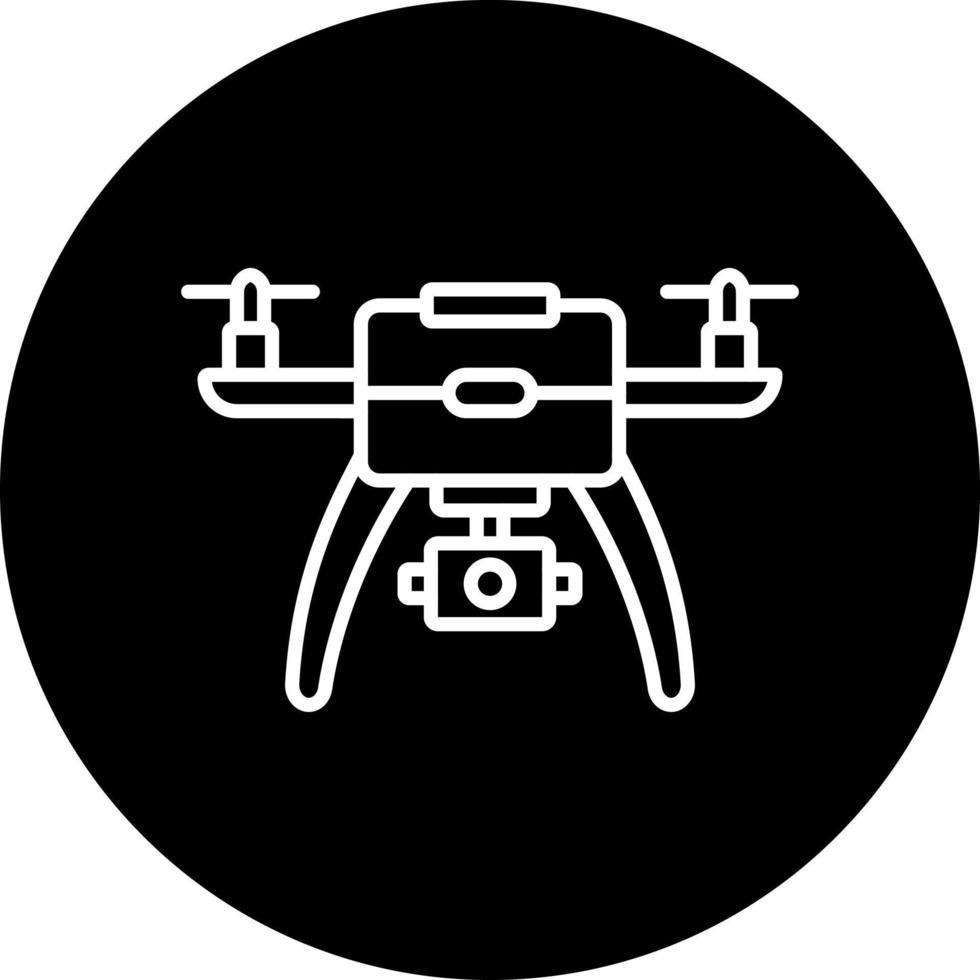 Camera Drone Vector Icon Style