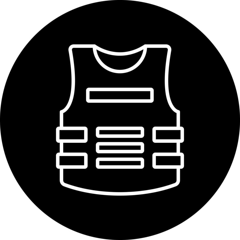 Bulletproof Vest Vector Icon Style