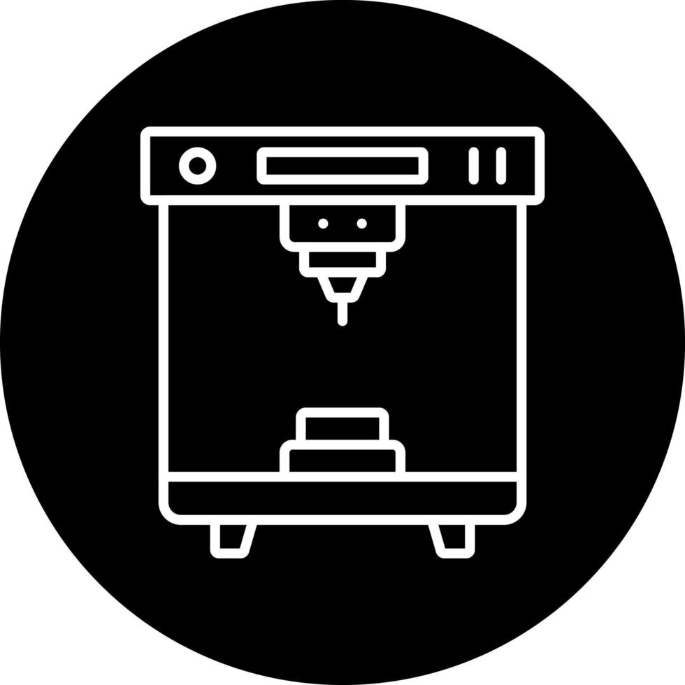 3d Printer Vector Icon Style