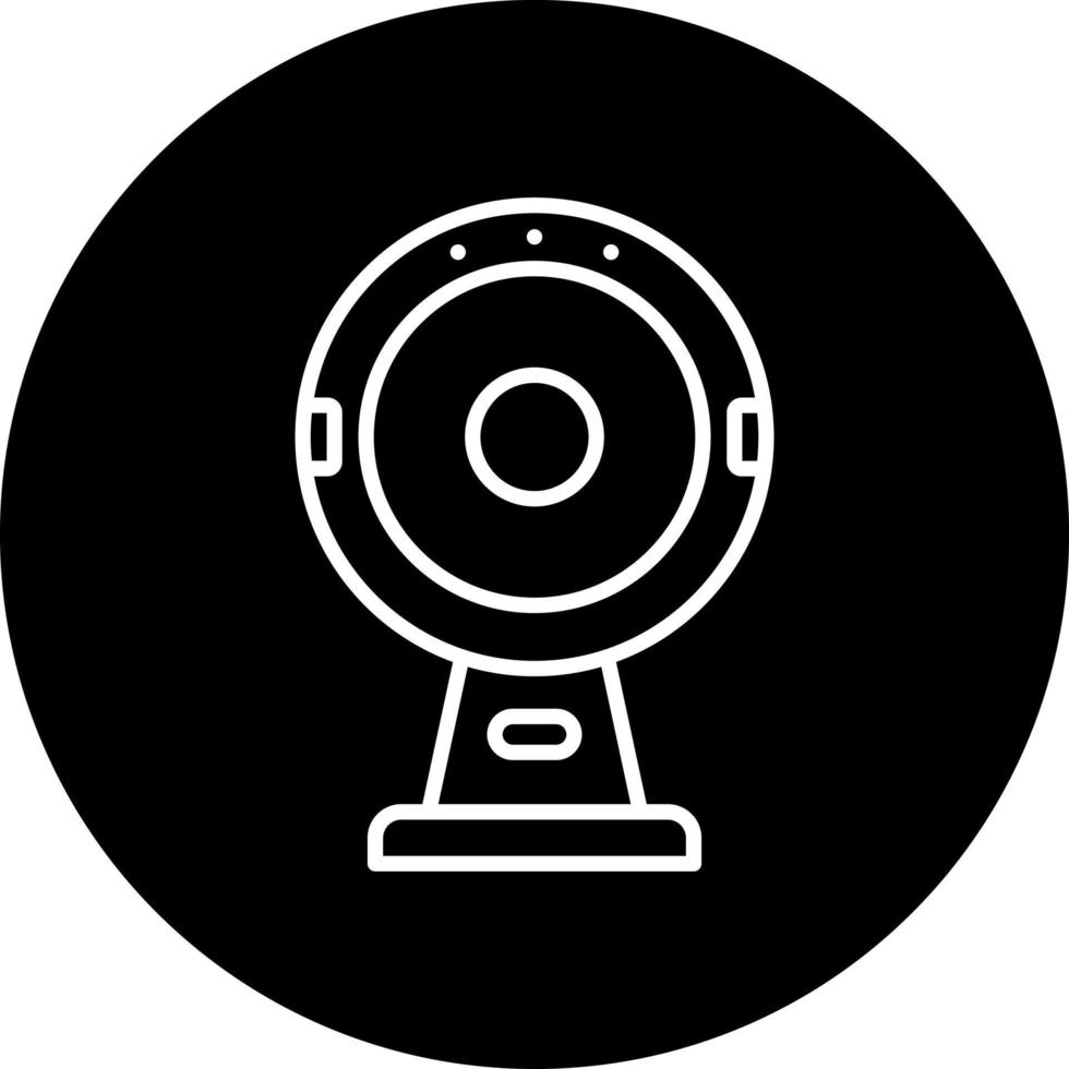 Round Webcam Vector Icon Style