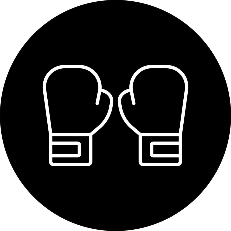 boxeo guantes vector icono estilo