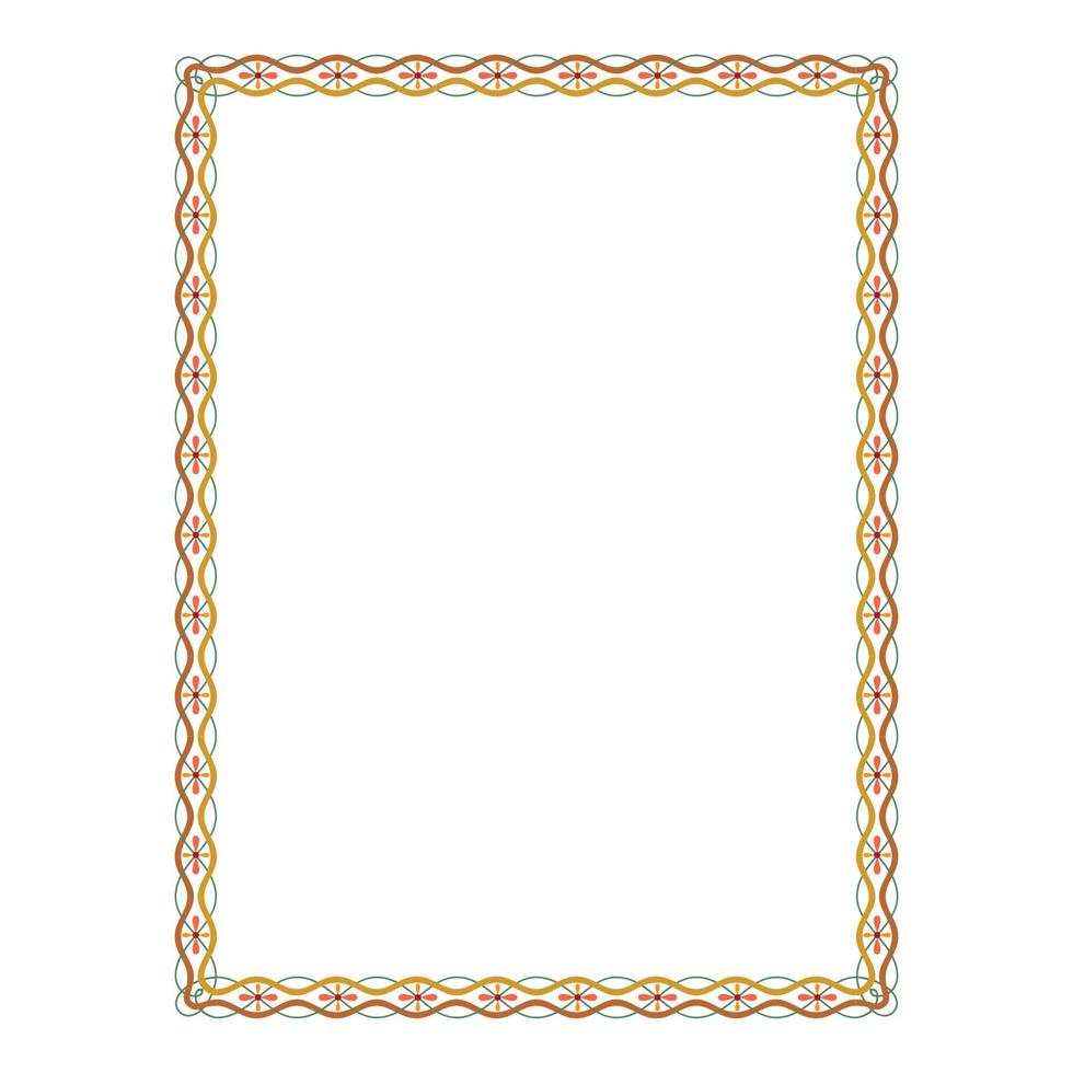 Vintage ornate seamless border vector concept pattern in traditional style. curls and spirals ornament isolated on white background