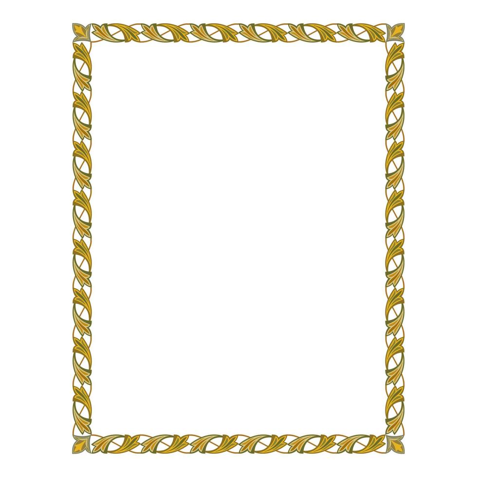 Vintage ornate seamless border vector concept pattern in traditional style. curls and spirals ornament isolated on white background