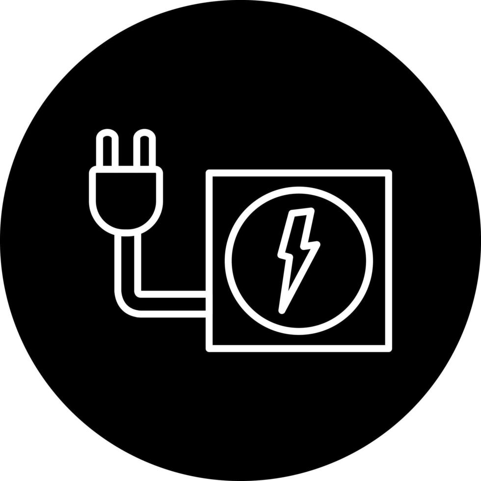 electricidad vector icono estilo