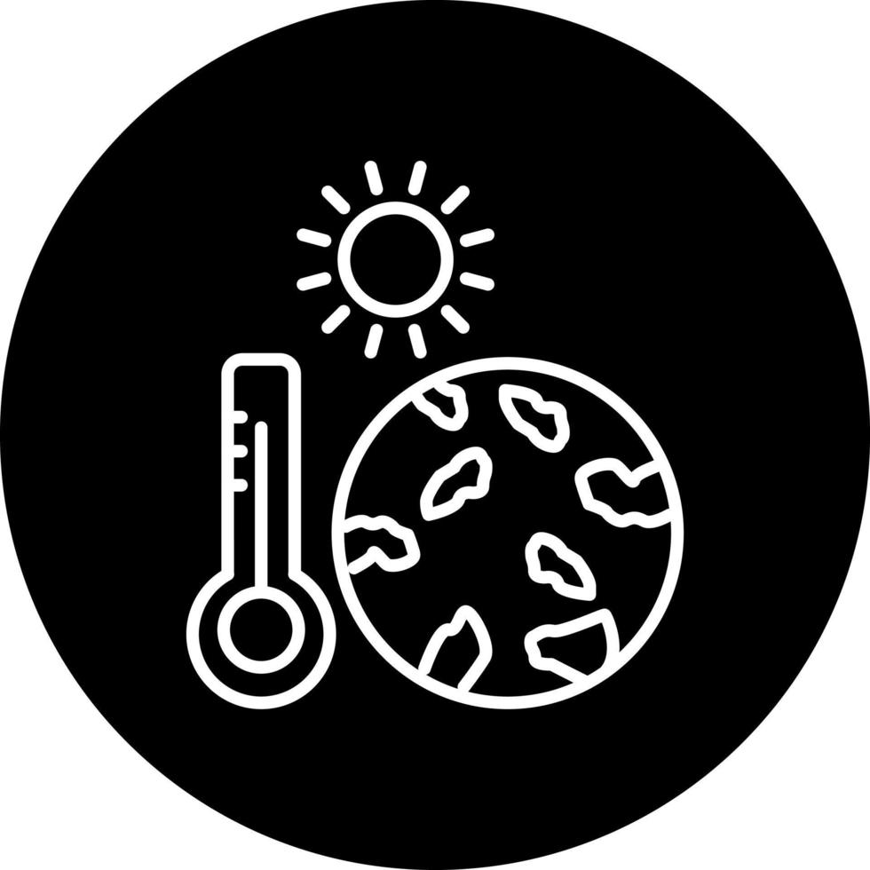 Global Warming Vector Icon Style