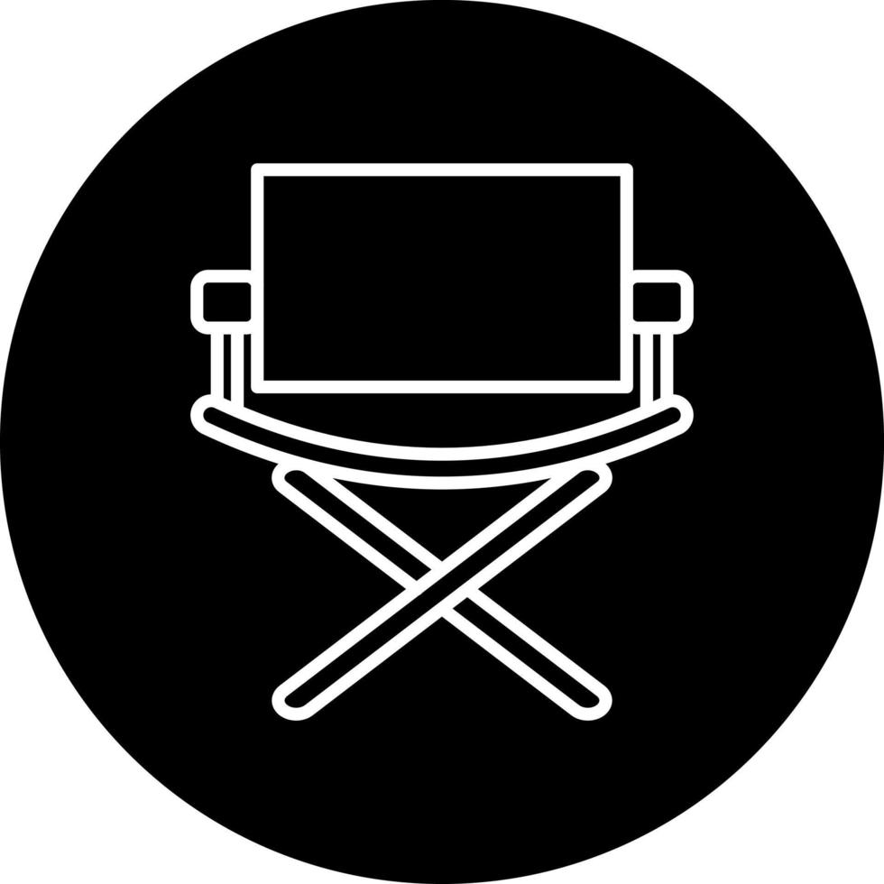 cine sillas vector icono estilo