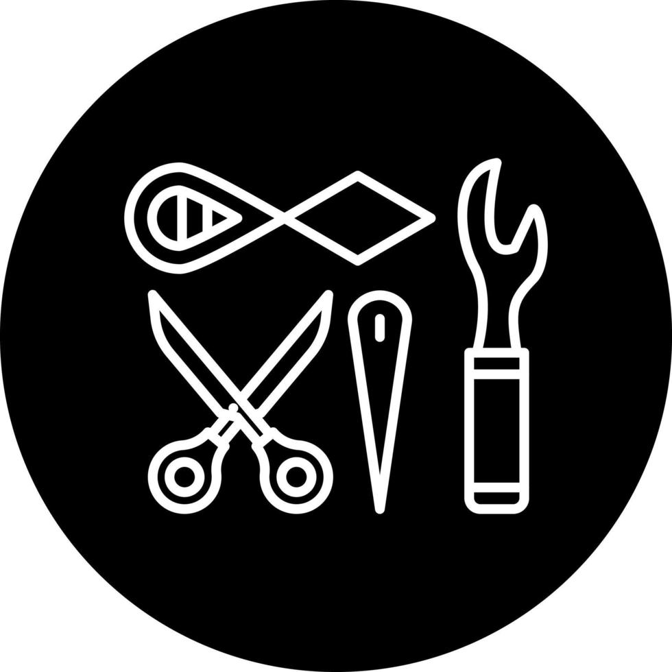 Sewing Tool Vector Icon Style