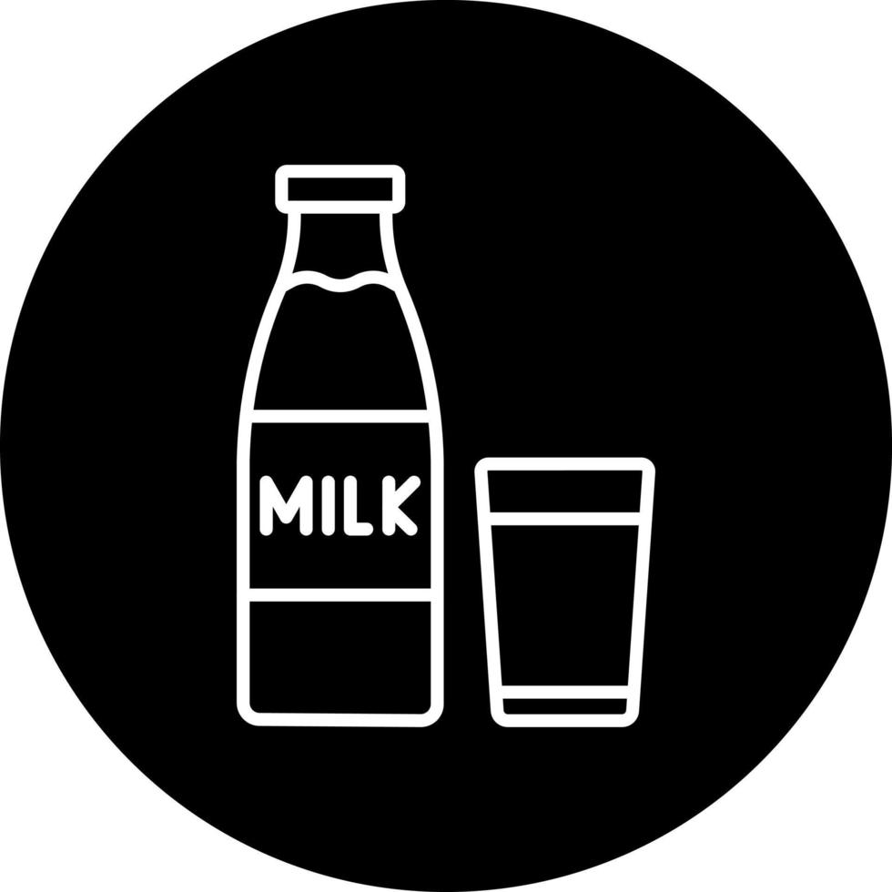 Leche vector icono estilo