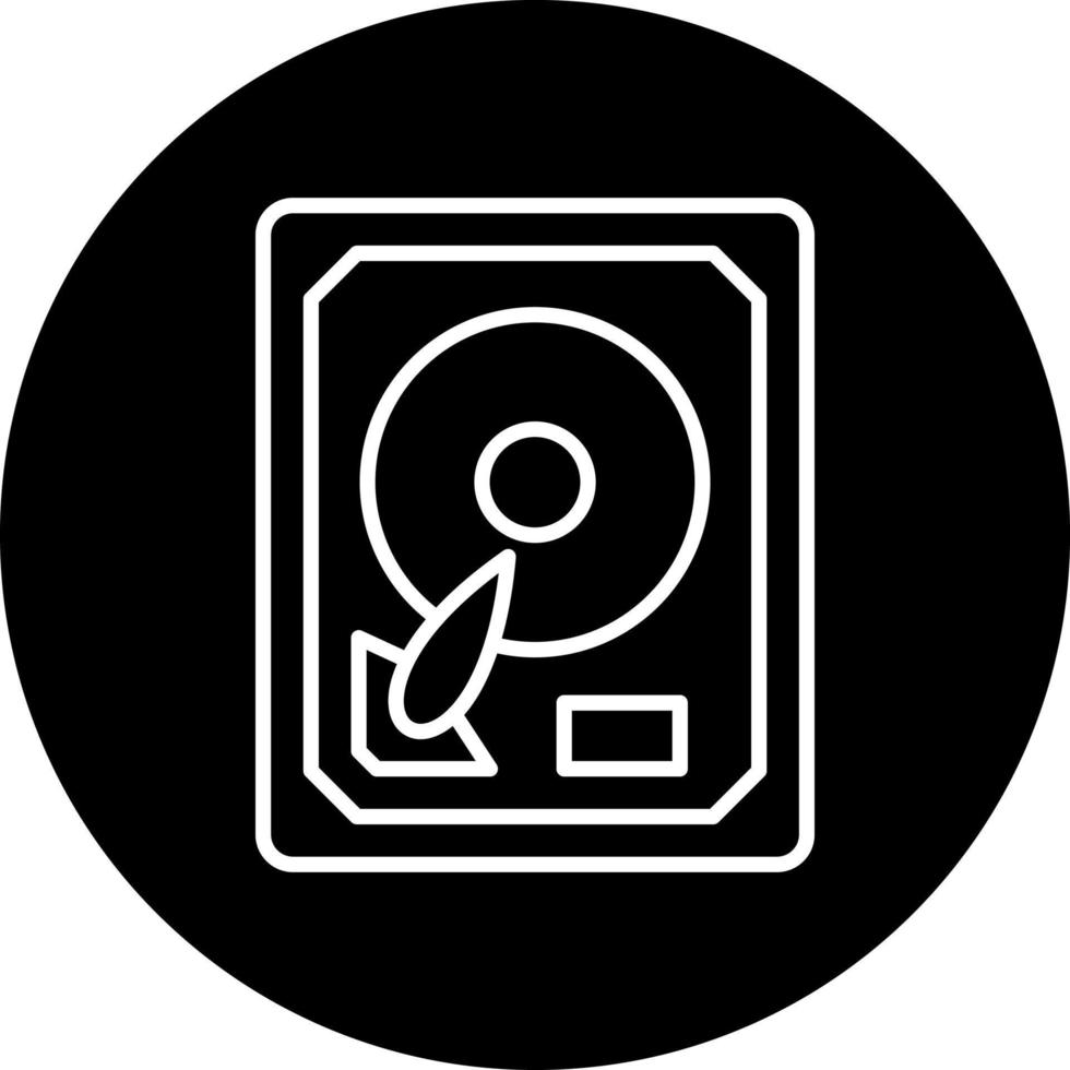 Hard Disk Vector Icon Style