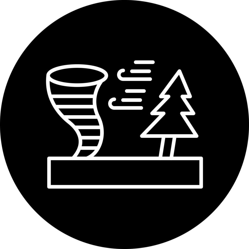 Wind Disaster Vector Icon Style
