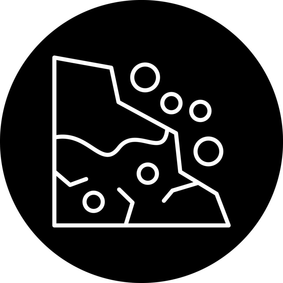 Snow Avalanche Vector Icon Style