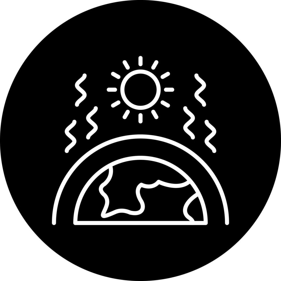 Greenhouse Effect Vector Icon Style