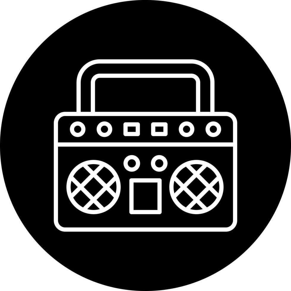 boombox vector icono estilo