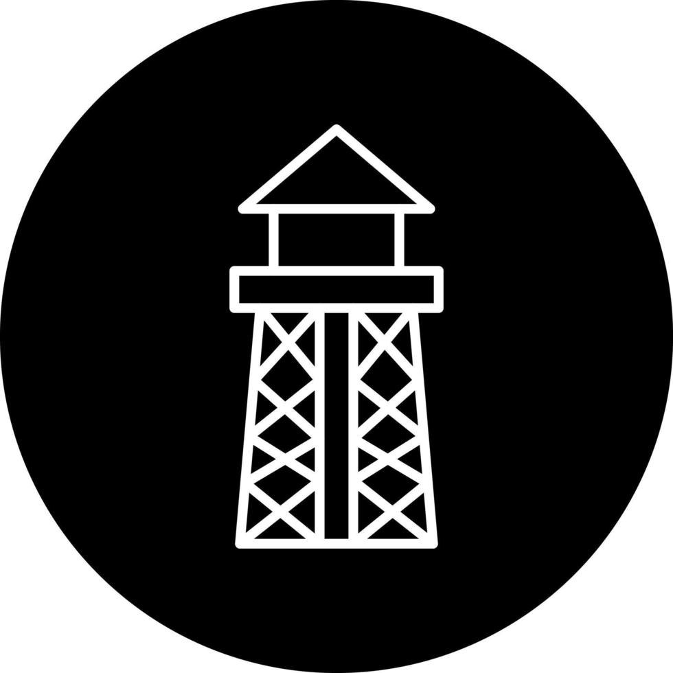 Water Tower Vector Icon Style