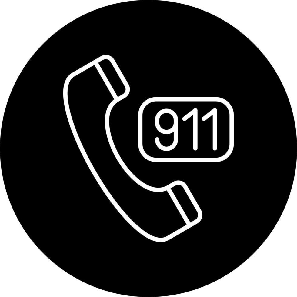 Call 911 Vector Icon Style