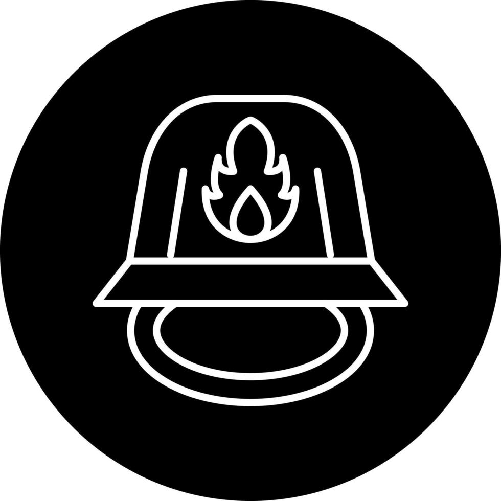 Firefighter Helmet Vector Icon Style