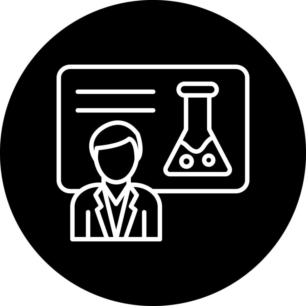 Chemistry Lecture Vector Icon Style