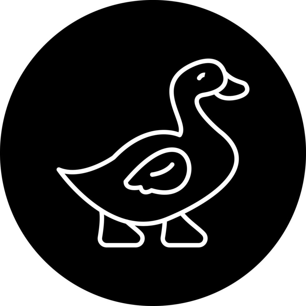 Pato vector icono estilo