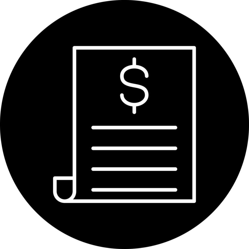 Bill Vector Icon Style