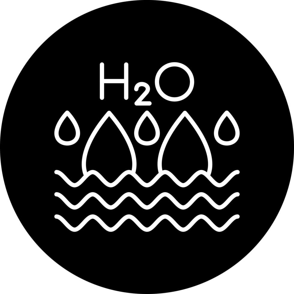 H2O Vector Icon Style