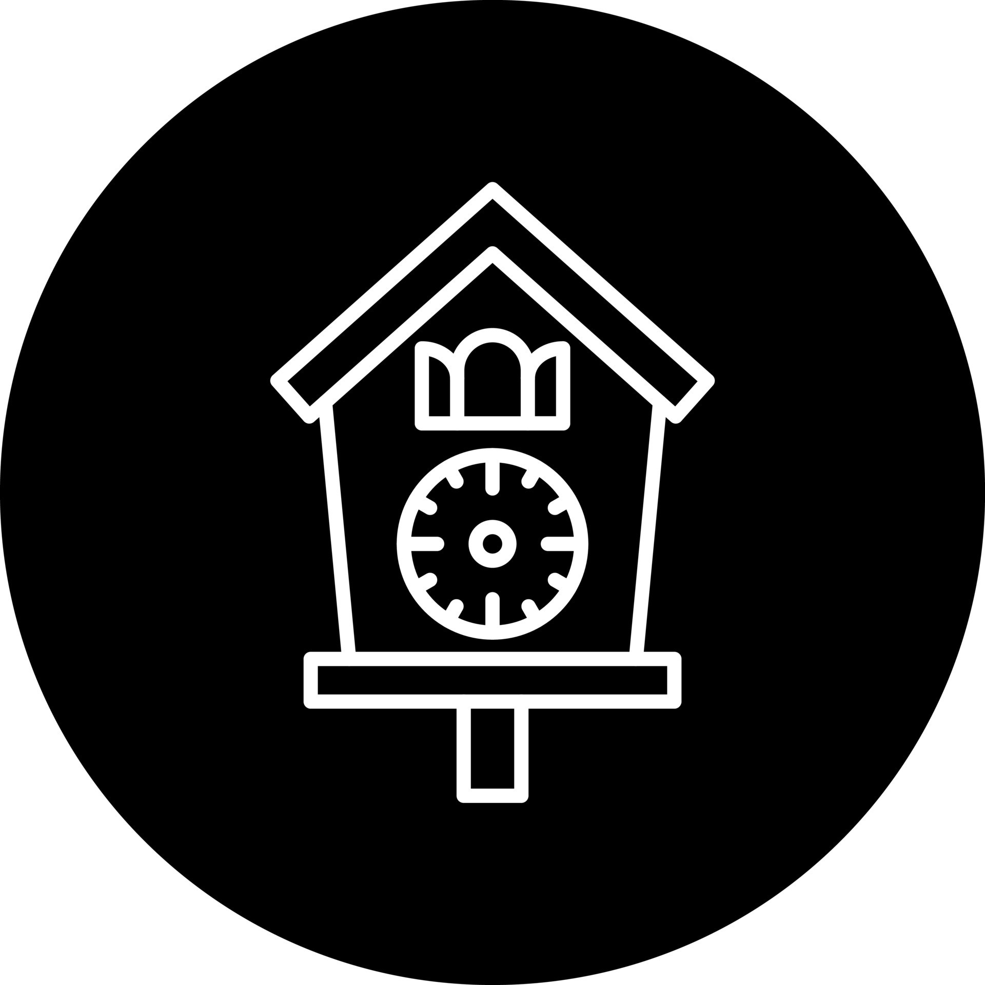 Cuckoo Clock Vector Icon Style 22552246 Vector Art at Vecteezy