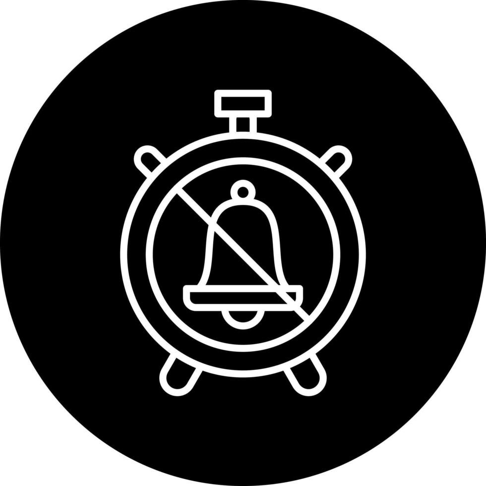 Mute Alarm Clock Vector Icon Style 22552264 Vector Art at Vecteezy