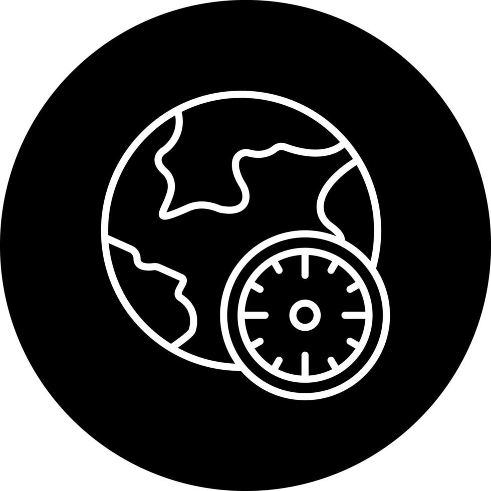 Time Zone Vector Icon Style